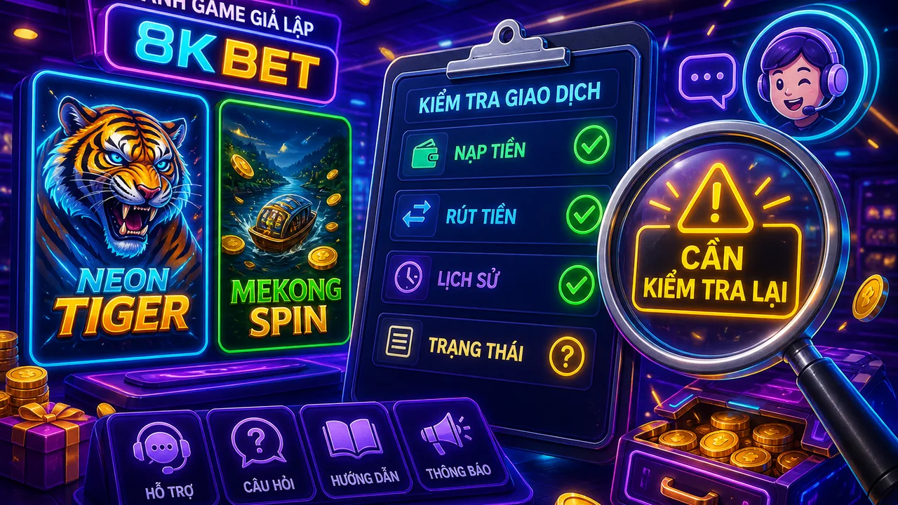 Từ sảnh game đến yêu cầu hỗ trợ: FAQ 8KBet nạp rút và chọn game dễ học