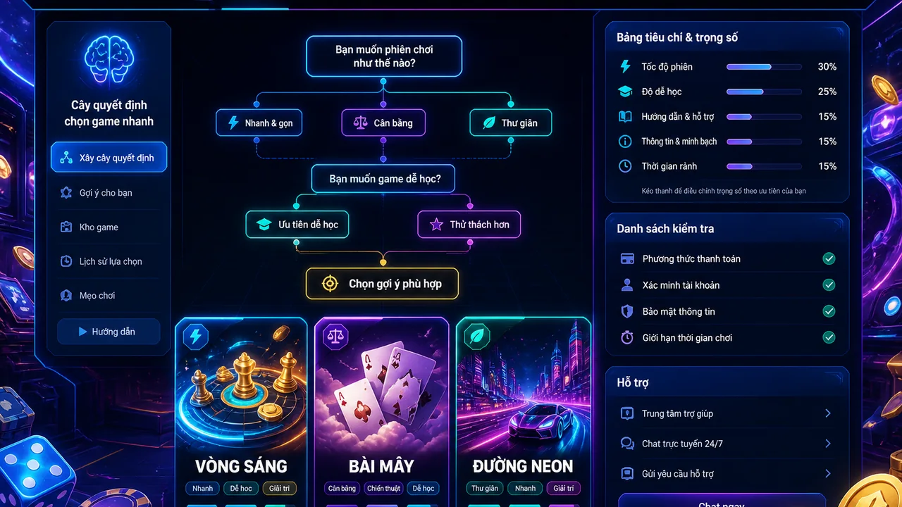 Chọn game nhanh 8KBet theo tiêu chí nào để bắt đầu dễ hơn?